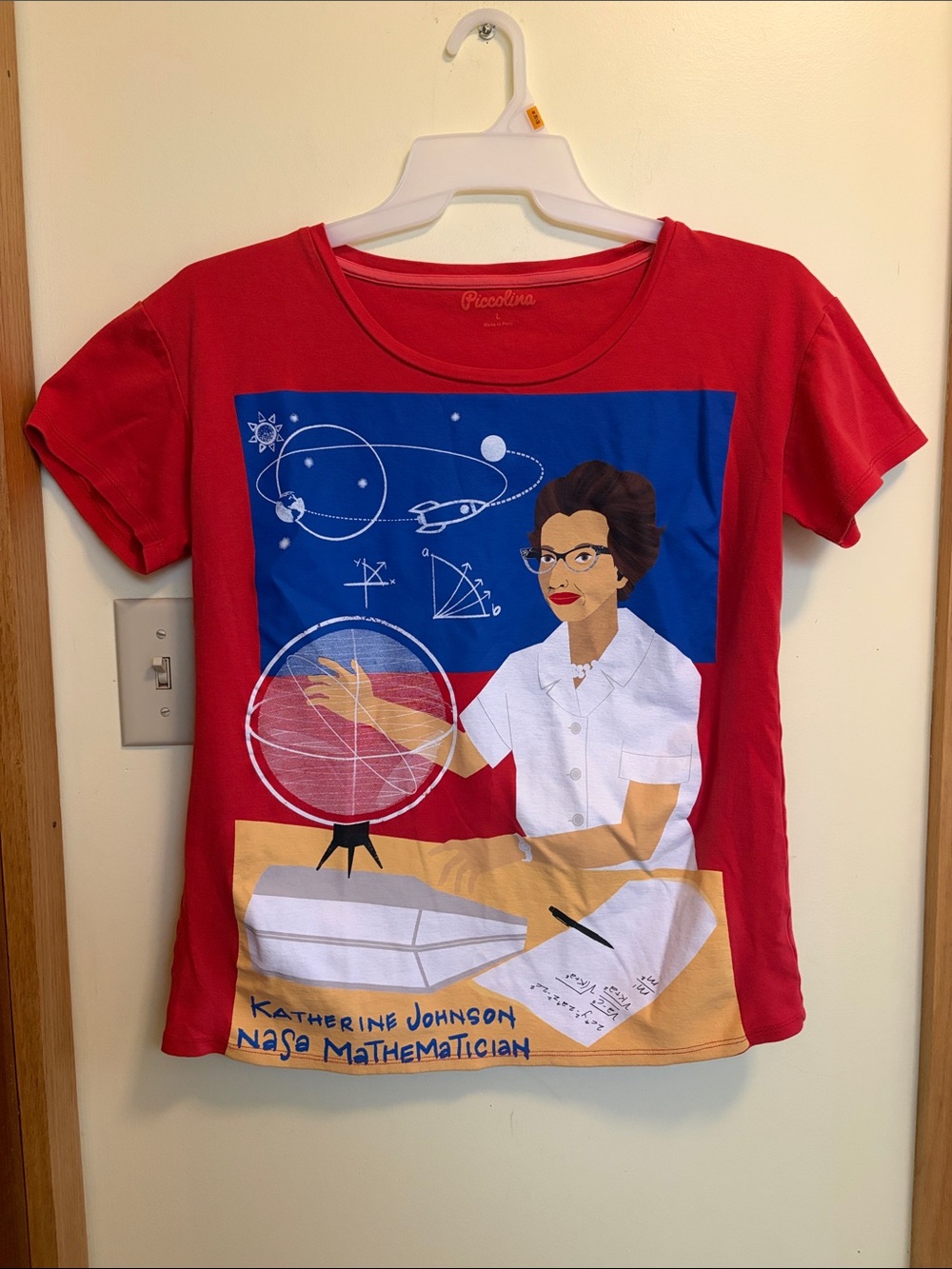 Katherine Johnson Graphic Short Sleeve Tee - Red